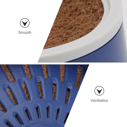 POPETPOP 4 Sets Pigeon Nest Plastic Pot Set - Durable Pigeon Nesting Bowl with Breathable Mats for Breeding and Hatching Small Birds Doves Quails, 9.44X4.72In | Breathable Durable Dove Nesting Box for Small Birds Doves Quails Pigeon Breeding and Hatching