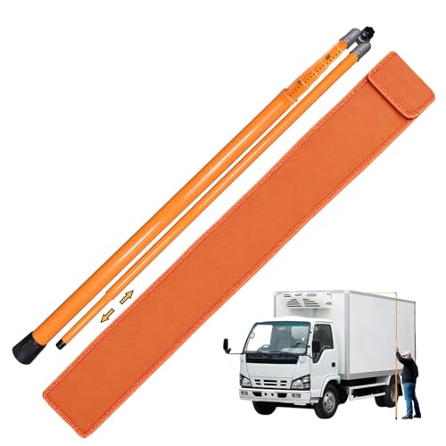 Height Stick for Trucks 15FT,Load Height Measuring Stick with Adjustable Pole,Non-Conductive Fiberglass Compact Height Stick with Carrying Bag,Accurately for Trucks, Trailers, Car Haulers - size: 15FT