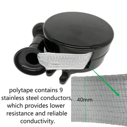 16.4ft Retractable Electric Fence Gate Handle Poly Tape