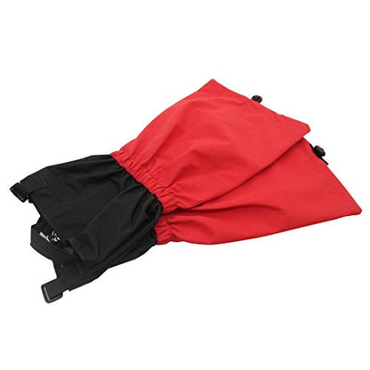 TRENDBOX Unisex Waterproof Snowproof Snow Legging Leg Cover Wraps Gaiters for Climbing Hunting Hiking - color: Red