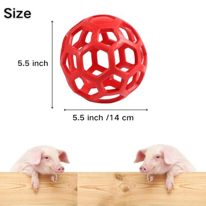 3PC Mini Pig Feeder Ball Toy Piggies Rabbit Feeding Grass Ball Treat Ball Toy Fruit Vegetable Feeder Holder Foraging Toy for Bunny Chinchilla Small Animals Pet (3 PC)