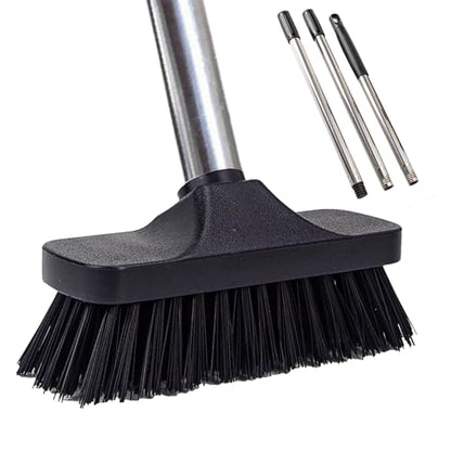 Push Broom Brush Stiff Bristles Floor Cleaning Brush Multi-Purpose Scrubber Brushes for Bathroom Bathtub Tile Floor Deck Patio