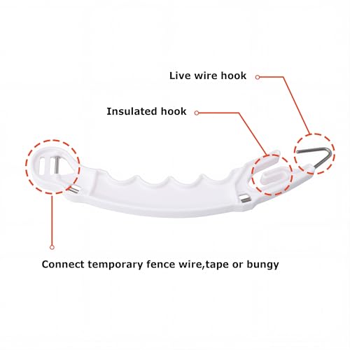 5 Pack Plastic Electric Fence Gate Handle, Insulated Plastic Hook, Suitable for Building Electric Fences - style: 5 Pack