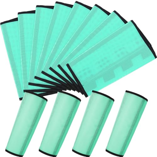 Jexine Set of 8 Mesh Fly Boots for Horse Loose Fitting Non Slip Breathable Horse Fly Leggings Protective Reduces Stress Leg Fatigue Wraps for Preventing Flies Mosquitoes Bite - color: Green