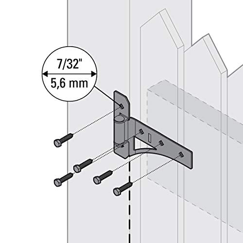 National Hardware Transitional Gate Kit N109-314 with Gate Latch, Gate Hinges, and Gate Pull