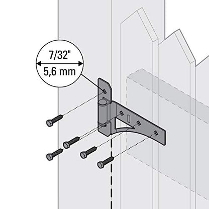 National Hardware Transitional Gate Kit N109-314 with Gate Latch, Gate Hinges, and Gate Pull