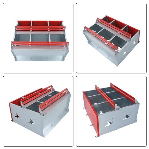 6 Compartment Chicken Nesting Boxes Metal Nest Box Wall Mount Easy Egg Collection for Chickens Hens Ducks