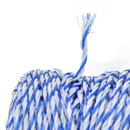 Electric Fence Polywire, Steel Wire 36 Strands Synthesized 3mm 200 Meters Electric Fence Wire, Reused Recycle Lightweight Animal Barrier Fence, for Livestock Breeding