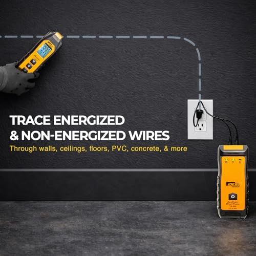 Ideal Electrical SureTrace Digital Circuit Tracer (61-946), Circuit Breaker Finder, 0-480 Volts AC/DC with Backlit Display, Find Breakers, Fuses, Wires, Dead Shorts, and Splice Errors