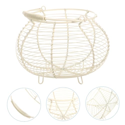 Fruit Holder Baskets Metal Wire Basket Storage Countertop Egg for Fresh Eggs
