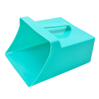 Jumbo Size Food Service Utility Ice Scoop Feed Scoop Shovel 128 Ounce (TURQUOISE GREEN) for Restaurant Bar Ingredient Grain Pet Animal Dry Food - color: TURQUOISE GREEN