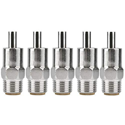 5PCS Automatic Pig Nipple Water Drinker, Stainless Steel Copper hat Straw Type Waterer Feeder for Livestock Cows Cattles Horses Pigs Piglets Sheep Goats