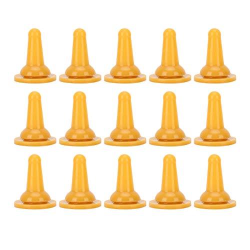 Pet Feeding Bottle Nipples 15-Pack Soft Silicone Replacement Nipples for Newborn Kittens Puppies Small Animals Nursing Bottle Accessories