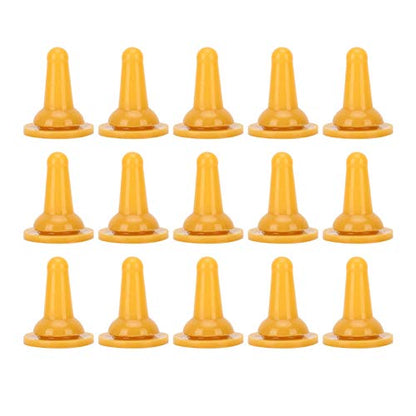 Pet Feeding Bottle Nipples 15-Pack Soft Silicone Replacement Nipples for Newborn Kittens Puppies Small Animals Nursing Bottle Accessories