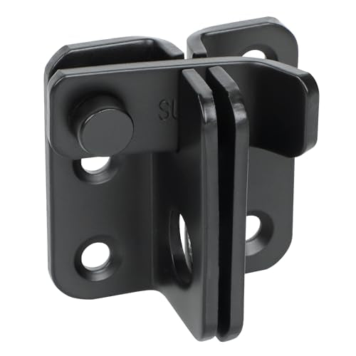 Alise Flip Latch,Gate Latches Slide Bolt Latch Safety Door Lock Catch for Barn Cabinet Pet Cage Fence Bathroom Garage Window,Heavy Duty SUS304 Stainless Steel Gate Hardware Locks,Matte Black,MS5007-B - color: Matte Black, size: Small Size (SUS304 SS)