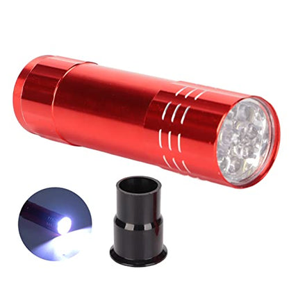 BRRNOO Egg Candler for Chicken Eggs, Egg Light LED Cool Light Candler Candling Checker Lamp Incubator Chicken Lamp for Quail Goose Dark Canary All Eggs (Red) - color: Red
