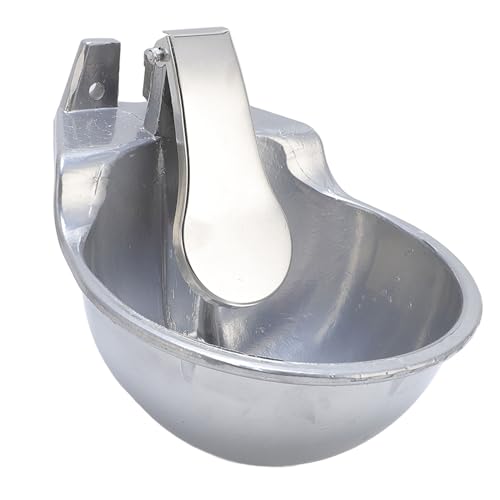 Sorandy Automatic Livestock Waterer Bowl, Stainless Steel Animal Drinking Water Bowl with Dual Float Valve & Quick Hose Connector, Ideal for Cattle Horse Dog Sheep Goat Farm Ranch