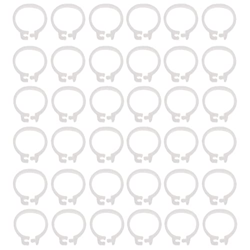 Happyyami 100pcs Pigeon Foot Bands Leg for Bird Identification Design for Racing Pigeons Parakeets and More - color: White