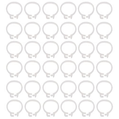 Happyyami 100pcs Pigeon Foot Bands Leg for Bird Identification Design for Racing Pigeons Parakeets and More - color: White