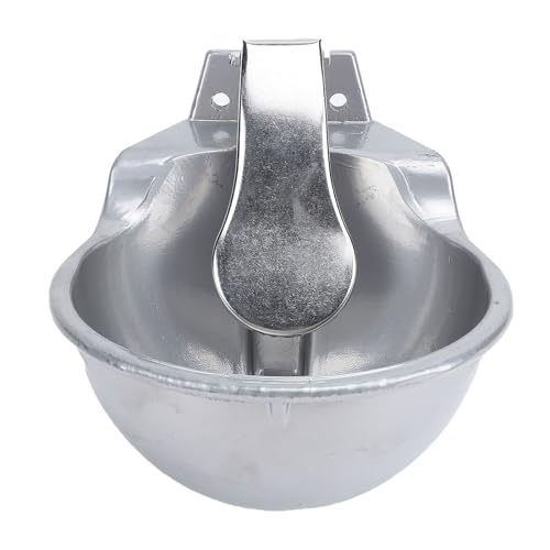 Automatic Livestock Water Bowl Water Trough Waterer Kit Heavy Duty Alloy Easy Installation with Rust Proof Float Valve for Cattle Goat Horse