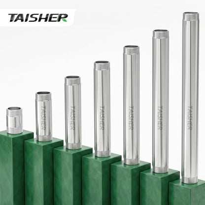 TAISHER 1PCS Stainless Steel Pipe Fittings, 1-1/4" NPT Male x 1-1/4" NPT Male Threaded, 4" Length Nipple Cast Pipe - size: 1-1/4" MNPT 1Pcs