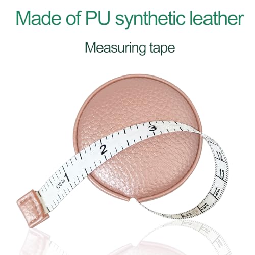 Tape Measure Measuring Tape for Body Tailor Cloth Fabric Sewing Knitting Craft Weight Loss Measurements Retractable 120 inch 3 Meter Push Button Dual Sided Tape Measure - color: Pink A