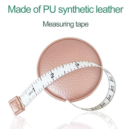 Tape Measure Measuring Tape for Body Tailor Cloth Fabric Sewing Knitting Craft Weight Loss Measurements Retractable 120 inch 3 Meter Push Button Dual Sided Tape Measure - color: Pink A