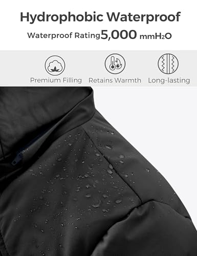 wantdo Women's Long Quilted Winter Coat Thicken Puffer Jacket with Faux Fur Hood - color: Charcoal, size: Small