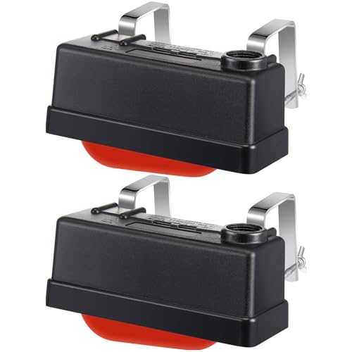 Threlaco 2 Pack Water Tank Float Valve Automatic Water Level Control Float Valve for Pond Farm Livestock Cattle Goat Horse Pool Aquariums Hydroponics and Reservoir Autofill Livestock Waterer