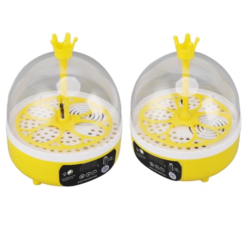 7W Egg Incubator, 4 Egg Poultry Incubator with Manual Temperature Control Egg Turner Egg Candler Egg Turning Humidity Control (Manual Turning) - size: Manual Turning