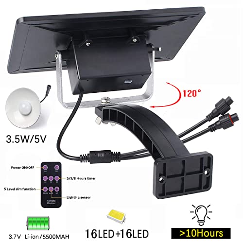 ABZXT Solar Pendant Lights Upgraded Double Bulb Lights IP65 Waterproof Dusk to Dawn Auto Lamp with Remote Controller for Outdoor Shed Barn Chicken Coop Bullpen Pig Pen Stables Tents etc(Dual Lamp) - size: Dual Lamp