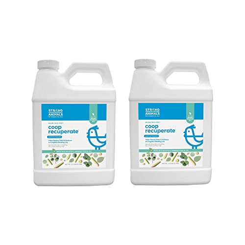 Strong Animals Coop Recuperate Eucalyptus & Lemongrass - Chicken Coop Refresher Containing Organic Eucalyptus & Lemongrass Essential Oils (2.5 lb jug, 2 Pack)