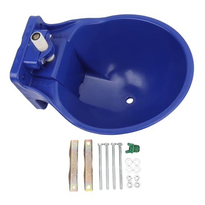 Asixxsix Automatic Water Bowl, Thickened Plastic Large Capacity Livestock Trough, Auto Fill Waterer with Easy Installation for Cows Horses Sheep Dogs