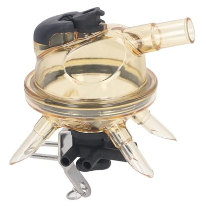 Fdit Milking Claw Transparent Cover Stainless Steel Base 380cc Milk Collector Tool for Cow Milking Machine Power Supply and Stainless Steel Material