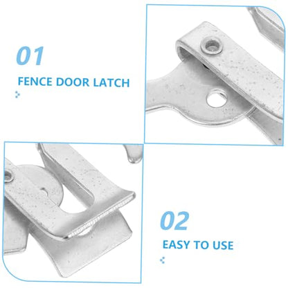 SUPVOX 5pcs Metal Farm Latch Locks for Gate Barn Door Fencing High Durability Secure Locking