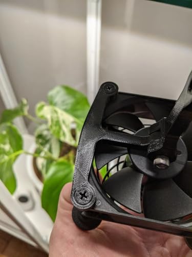 Adjustable Fan Mount Bracket for IKEA Milsbo Greenhouse Cabinet – Fits 80mm Fans – Strong & Easy Installation (Fan Not Included)