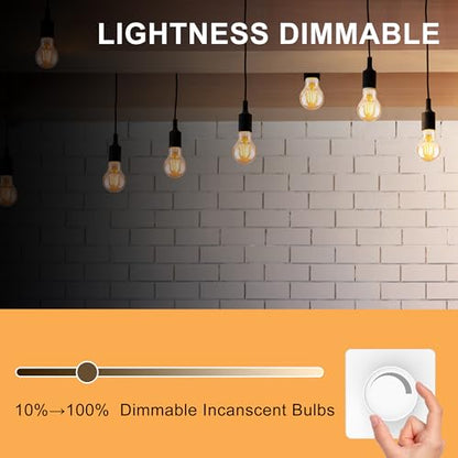 Warm Incandescent Light Bulbs 60 Watt,A19/A60 Vintage Style Edison Bulbs E26,Soft Yellow Light Bulbs,Amber Bulbs,Retro Light Bulb Old Fashioned,Halogen Dimmable Edison Bulb Squirrel Cage 12 Pack - size: 12 Count (Pack of 1)