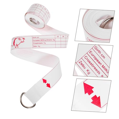 Holibanna Portable Farm Animal Weight Measuring Tape Compact and Flexible Livestock Measurement Tool for Cattle Pigs Horses for Assessment Measurements