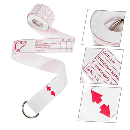 Holibanna Portable Farm Animal Weight Measuring Tape Compact and Flexible Livestock Measurement Tool for Cattle Pigs Horses for Assessment Measurements