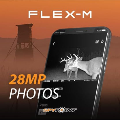 SPYPOINT Flex-M Twin Pack Cellular Trail Cameras - 2 SD Cards Included, Best Hunting Accessories, No WiFi Needed, GPS, Night Vision, IP65 Water-Resistant, 28MP Photos, & 720p Videos + Sound (2) - color: Starter Pack- SD, size: Pack of 2