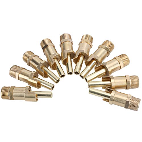 Automatic Pig Nipple Drinker Pig Water Nozzle Poultry Watering System for Sows Piglets Drinking (Brass) - color: Brass