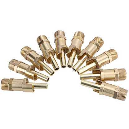 Automatic Pig Nipple Drinker Pig Water Nozzle Poultry Watering System for Sows Piglets Drinking (Brass) - color: Brass