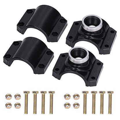 Water Systems Drain Saddle Valve, 4 Sets Water Drain Saddle Plastic Pipe Additional Quick Connector Tee Kit G1 Female Thread