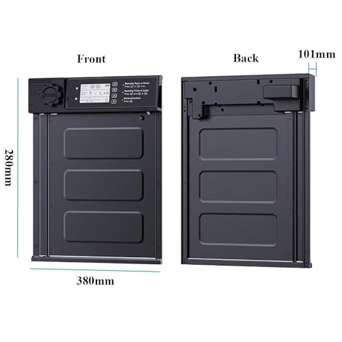 Automatic Chicken Coop Door Solar Powered with Timer,Solar Timer Chicken House Door,LCD Display Chicken Door with Light Sensor,4 Modes,Abnormal Alarm