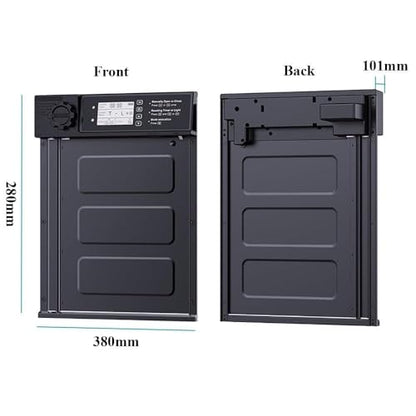 Automatic Chicken Coop Door Solar Powered with Timer,Solar Timer Chicken House Door,LCD Display Chicken Door with Light Sensor,4 Modes,Abnormal Alarm