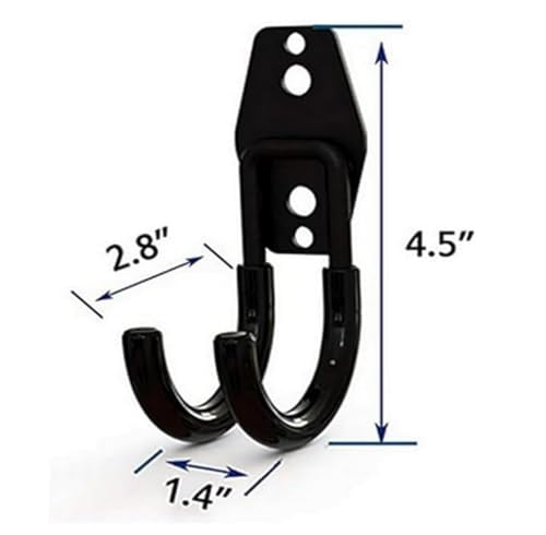zoele Wall Mounting High Velocity Floor Fan Bracket, Wall Mount Industrial Grade Floor Fan Hook Hanger, Wall Fan Support Hook kit (2 Pack Black) - color: 2 Pack Black