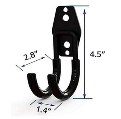 zoele Wall Mounting High Velocity Floor Fan Bracket, Wall Mount Industrial Grade Floor Fan Hook Hanger, Wall Fan Support Hook kit (2 Pack Black) - color: 2 Pack Black