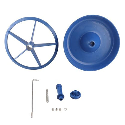 Feeder, 5 Slots Plastic High Capacity Feeding Bowl, Trough with Removable Inner Components for Pigs and Livestock