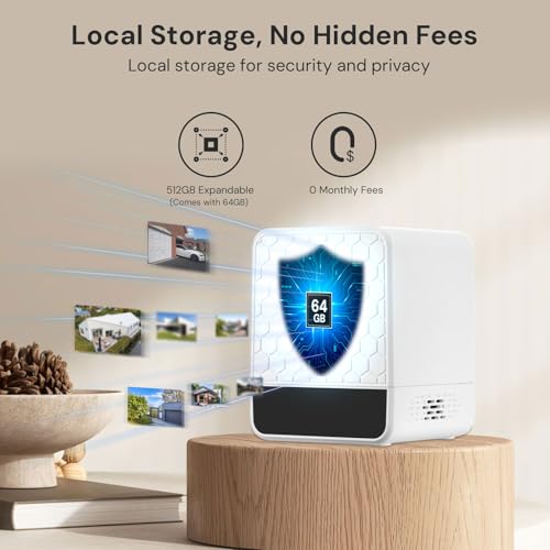yeewise Solar Security Cameras Wireless Outdoor, 2 Cam-Kit, No Subscription, 4MP Home Security Cameras System with 360° Pan & Tilt, Color Night Vision, Motion Detection, Local Storage, 5G & 2.4G WiFi - style: 2-Cam Kit
