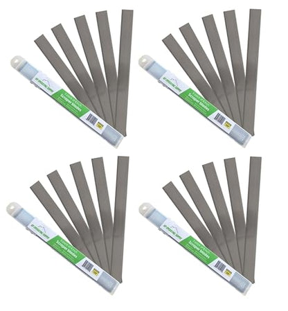 8" Replacement Floor Scraper Blades 20 -Pack - Angled Demolition Scraper Blades for Efficient Flooring Removal and Demolition Razors - Compatible with Telescoping Floor Scrape - by KP Operating Supply - size: Pack of 20